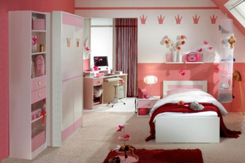 Thiết kế nội thất phòng ngủ nữ tính cho các cô gái tuổi teen -